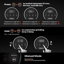 HiBREW G3 Plus: 31-Level Precision, Plasma Anti-Static, Smart Touchscreen Coffee Grinder - Gallery View 4