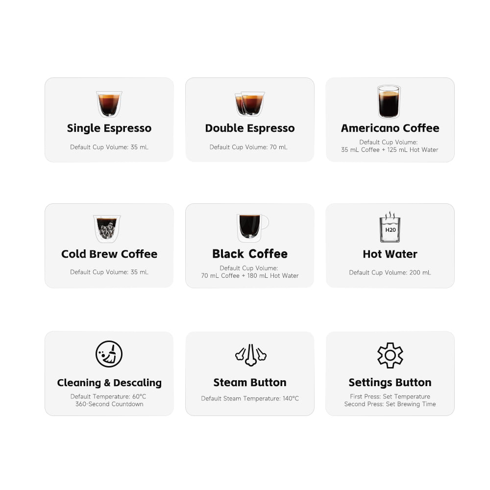 HiBREW H13 Dual Boiler Espresso Machine with Intuitive Touchscreen Black - Gallery View 4