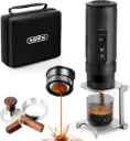 HIBREW H4C Barista Ultra - Portable Electric Espresso Maker, 51mm Bottomless Professional Coffee Maker, USB-C Rechargeable
